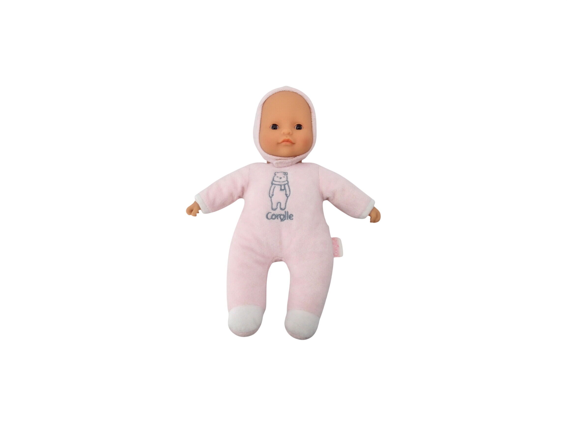 Poupée - Pti'Coeur Ours - Rose  -  reconditionné disponible sur Label Emmaüs